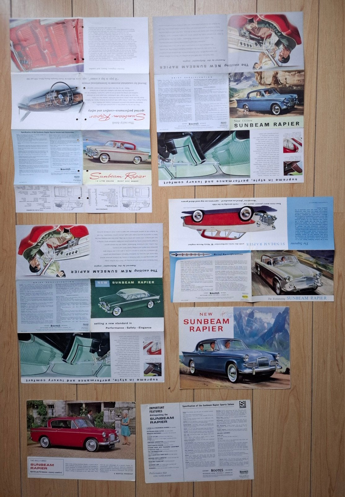 Sunbeam Rapier. 7 items voor slechts € 15,--, Ophalen of Verzenden, Zo goed als nieuw, Overige merken