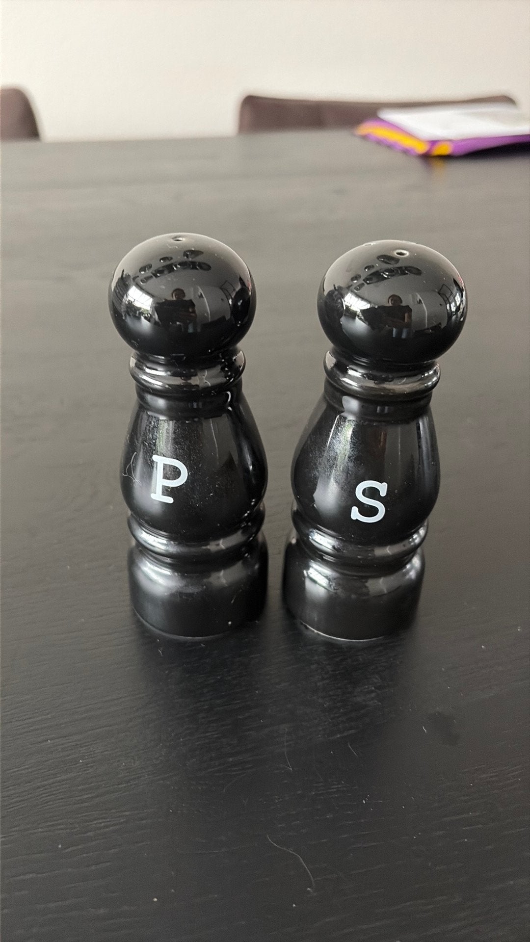 Riviera maison peper en zoutstel, Overige typen, Ophalen of Verzenden, Zo goed als nieuw, Zwart