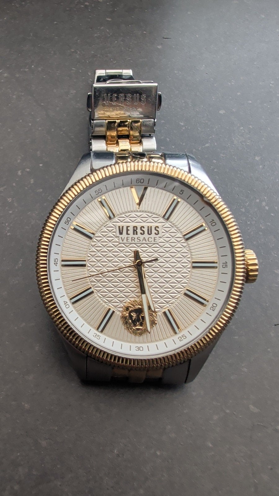 Versace Versus Herenhorloge - Tweekleurig Staal, Overige merken, Staal, Gebruikt, Staal