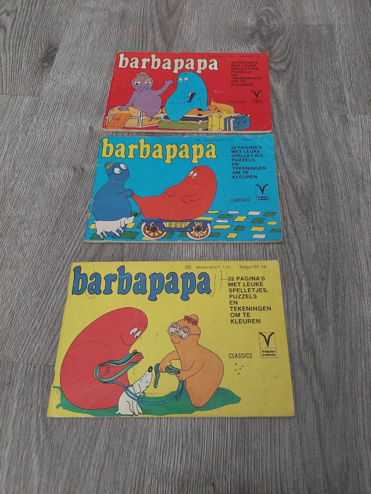 3 x vintage BARBAPAPA, Verzenden, Gelezen, A. tiesson