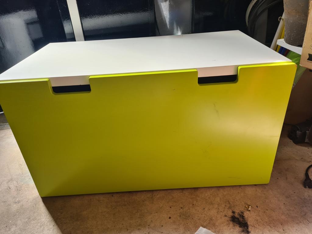 Opbergbox met lade - Groen/Wit, Ophalen, Kunststof, Gebruikt, 50 tot 100 cm