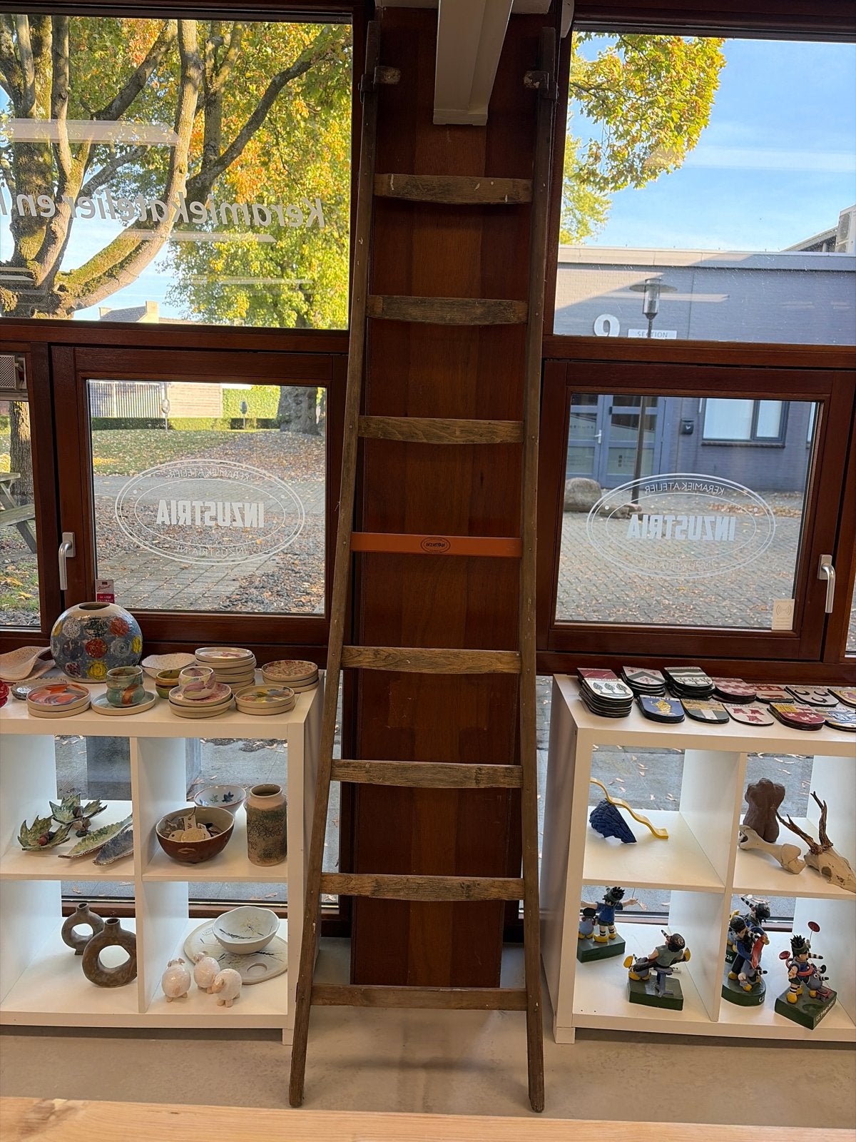 Vintage houten ladder - Decoratief of functioneel, Ophalen