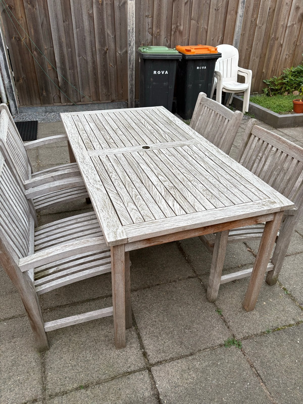 Garden Impressions Teakhouten Tuinset, Ophalen, 4 zitplaatsen, Gebruikt, Eettafel