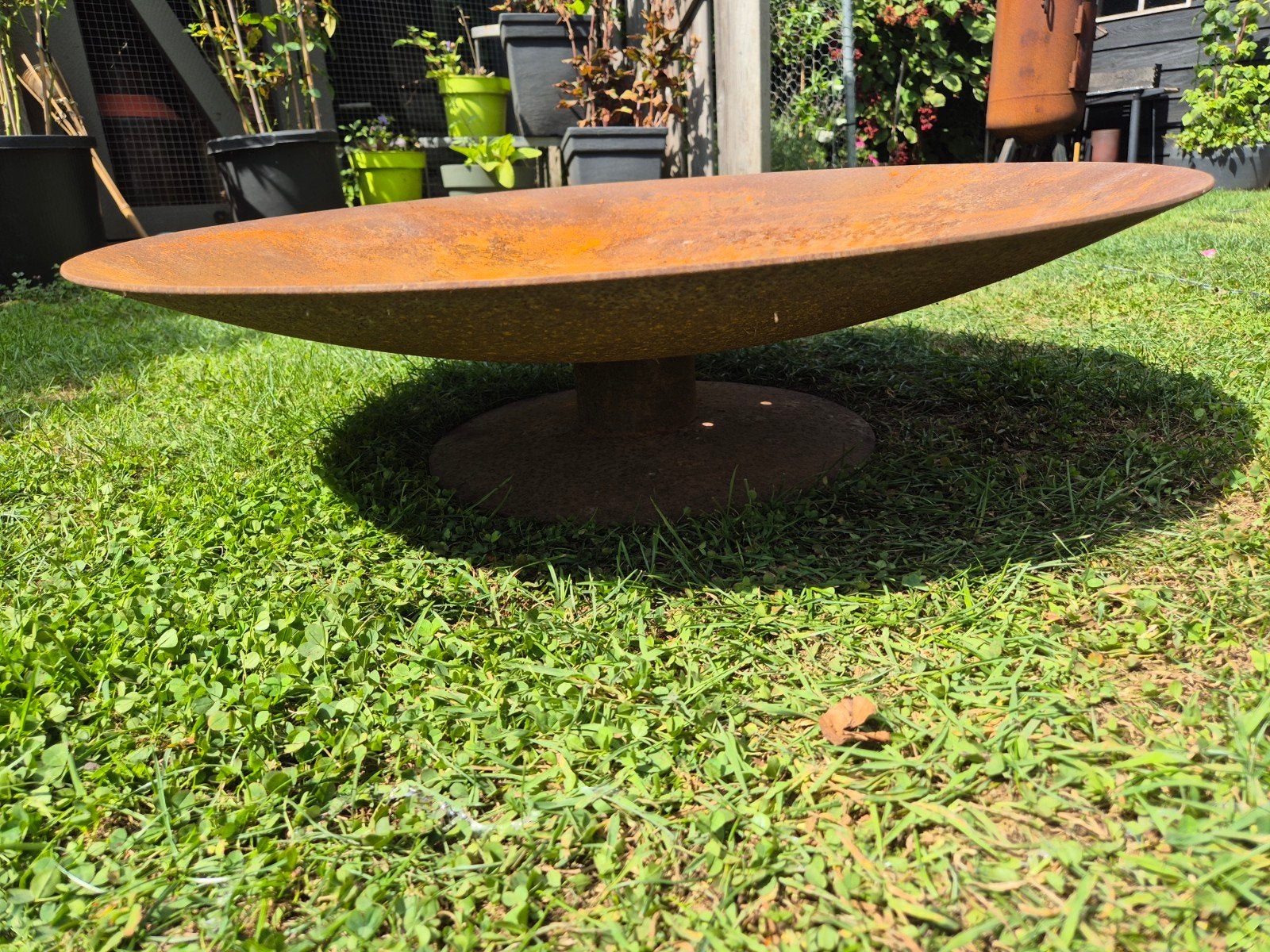 Grote Cortenstaal Vuurschaal  Ø 80 cm 4mm dik verhoogde voet, Ophalen, Nieuw, Vuurkorf