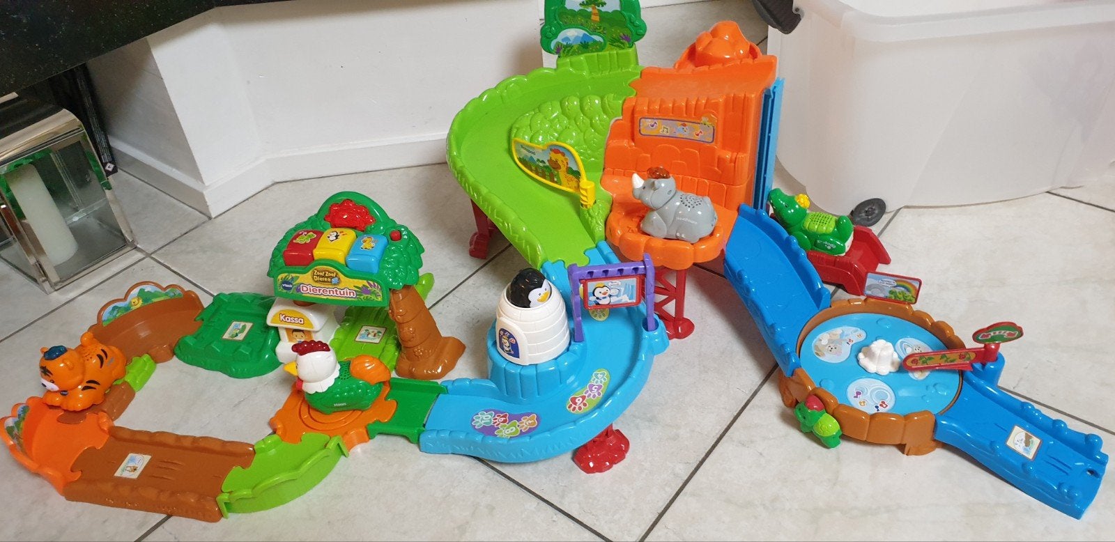 Grote VTech Zoef Zoef Dieren Speelset met 7 Dieren, Ophalen of Verzenden, Zo goed als nieuw, Jongen of Meisje