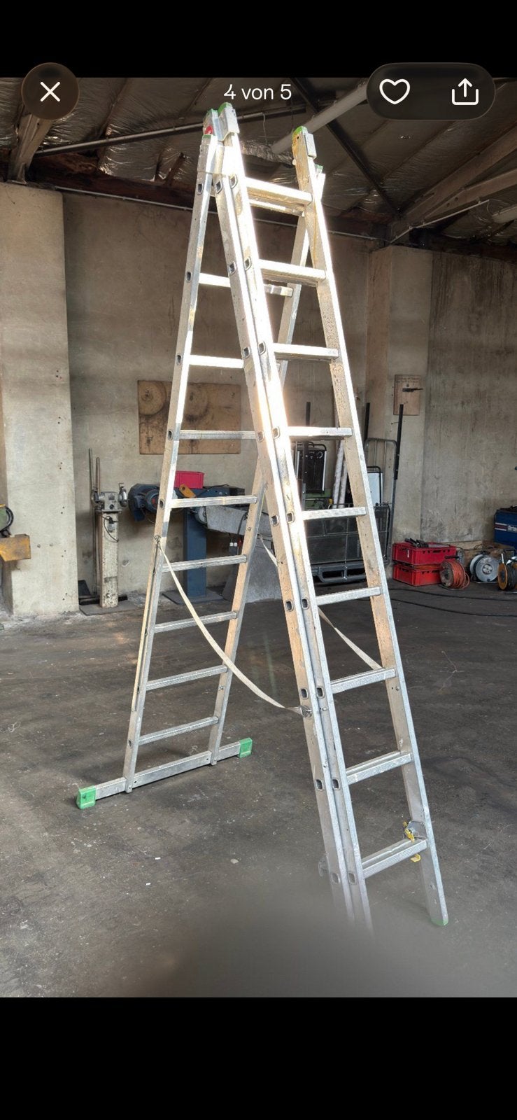 Gezocht: Aluminium schuifladder, Ophalen, Zo goed als nieuw, 4 meter of meer