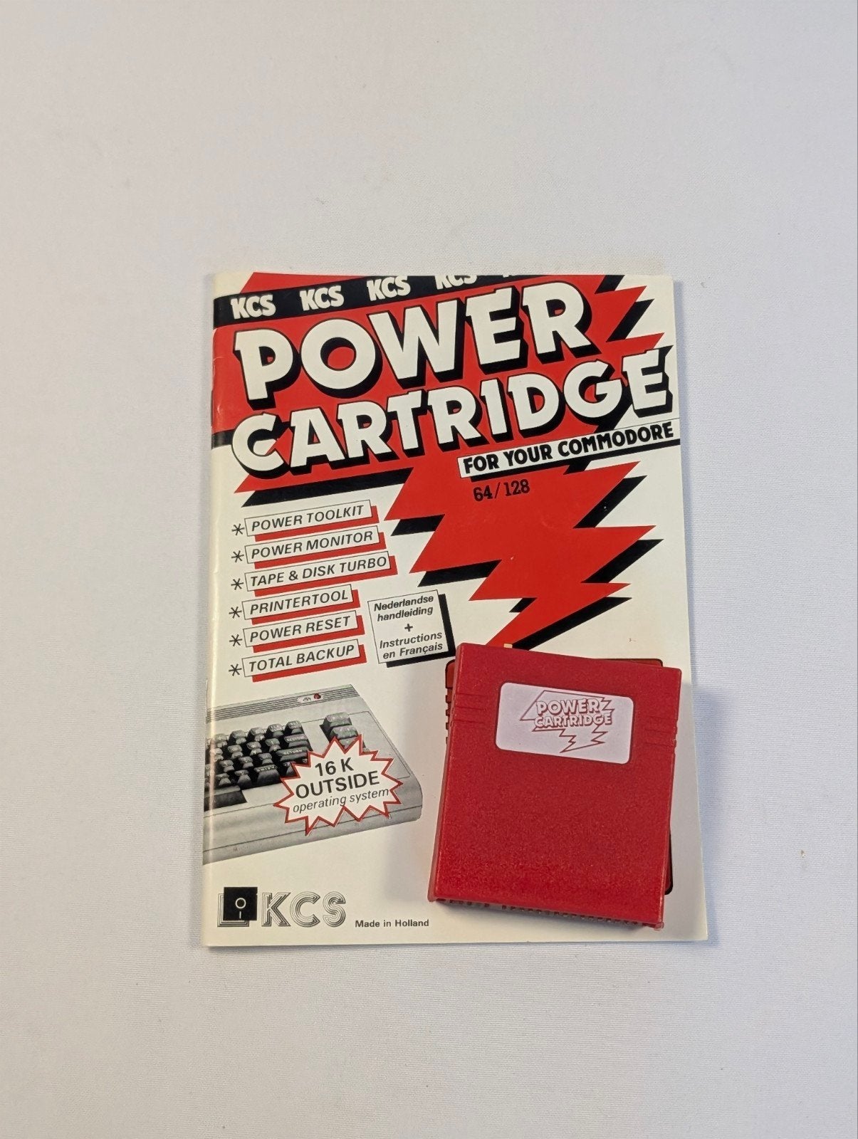 KCS Power Cartridge Commodore 64 / 128 + Handleiding, ., Ophalen of Verzenden, ., Commodore