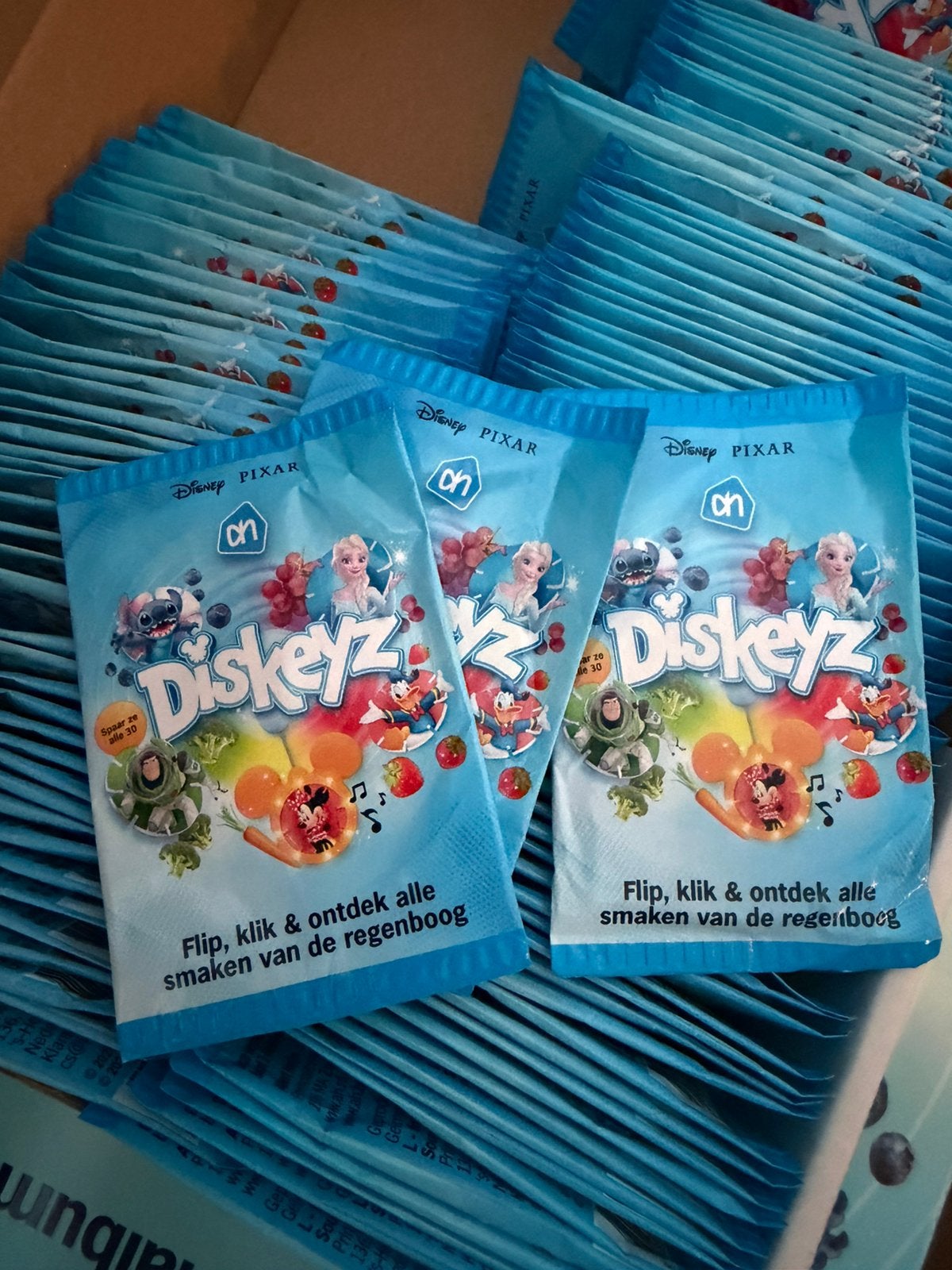 38 dichte pakjes Diskeyz ongeopend - Albert Heijn spaaractie, Albert Heijn, Ophalen of Verzenden