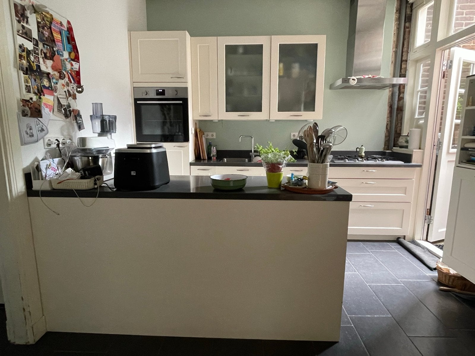 Keuken met composiet werkblad, Ophalen, Gebruikt, Hoekkeuken, Composiet
