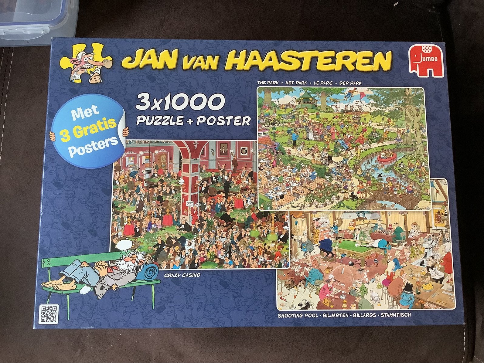 Van haasteren 3x1000 stukjes, Hobby en Vrije tijd, Denksport en Puzzels, Ophalen of Verzenden, 500 t/m 1500 stukjes, Zo goed als nieuw