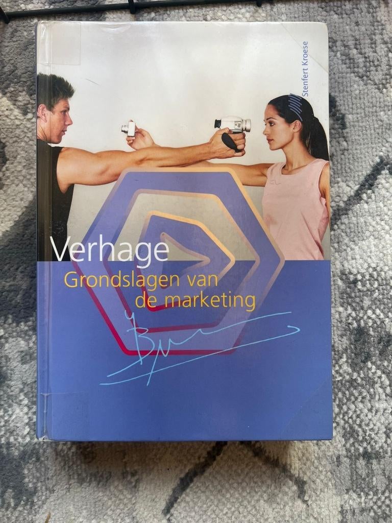 Grondslagen van de marketing, Verhage, Ophalen of Verzenden, Zo goed als nieuw, Economie en Marketing, Bronis Verhage