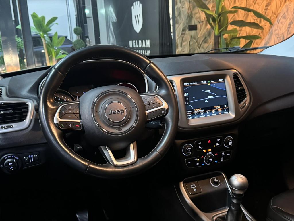 Jeep Compass 1.4 MultiAir Longitude NAP Garantie Trekhaak Ca, Auto's, Jeep, Voorwielaandrijving, 450 kg, Gebruikt, Leder en Stof