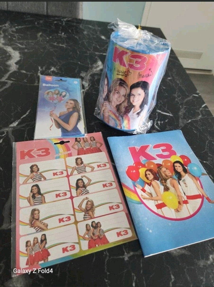 K3 spullen ophalen delft, Hobby en Vrije tijd, Feestartikelen, Ophalen, Nieuw