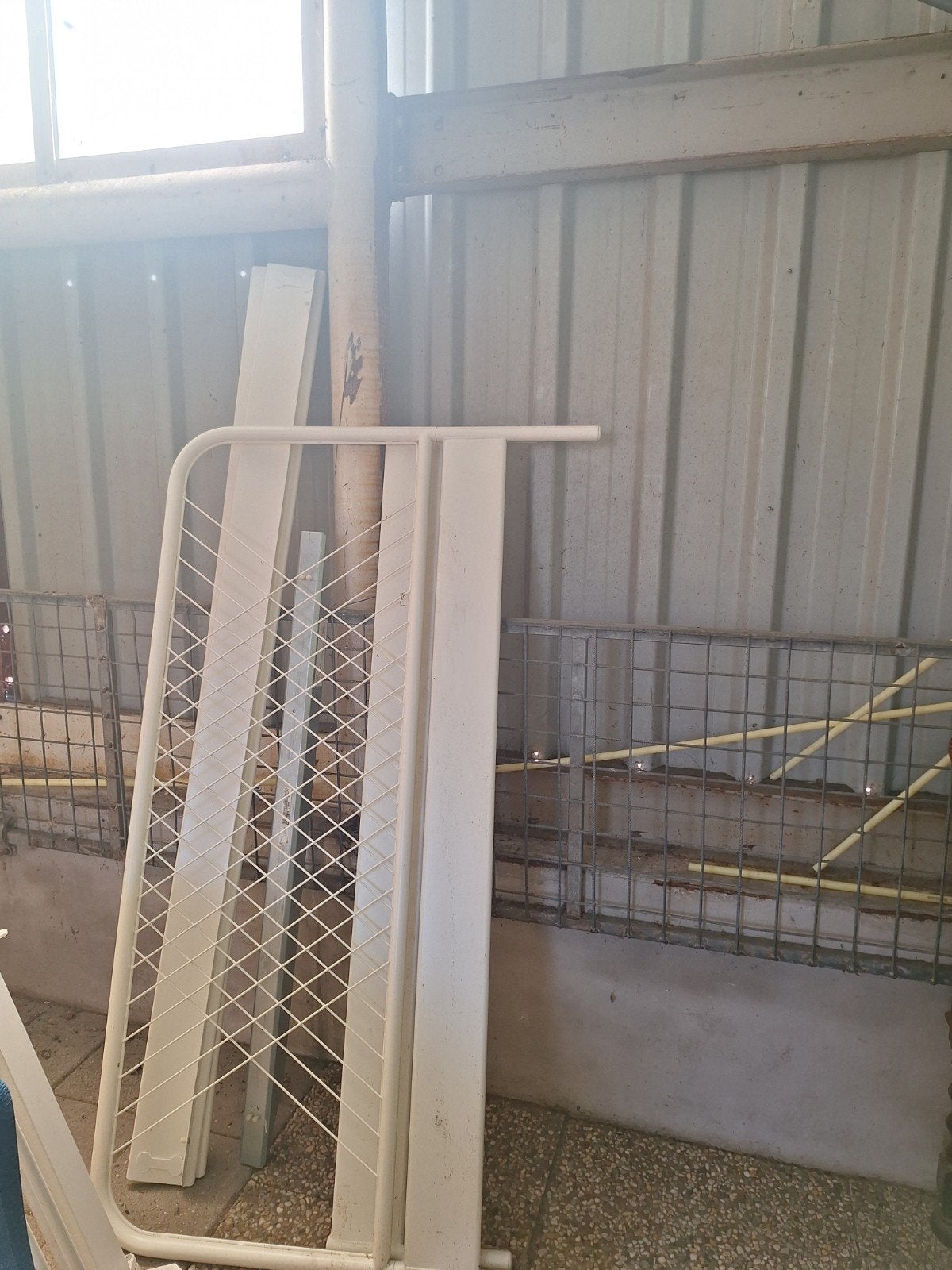 Ikea Nesttun tweepersoons bedframe, Ophalen, Wit, Tweepersoons, Zo goed als nieuw