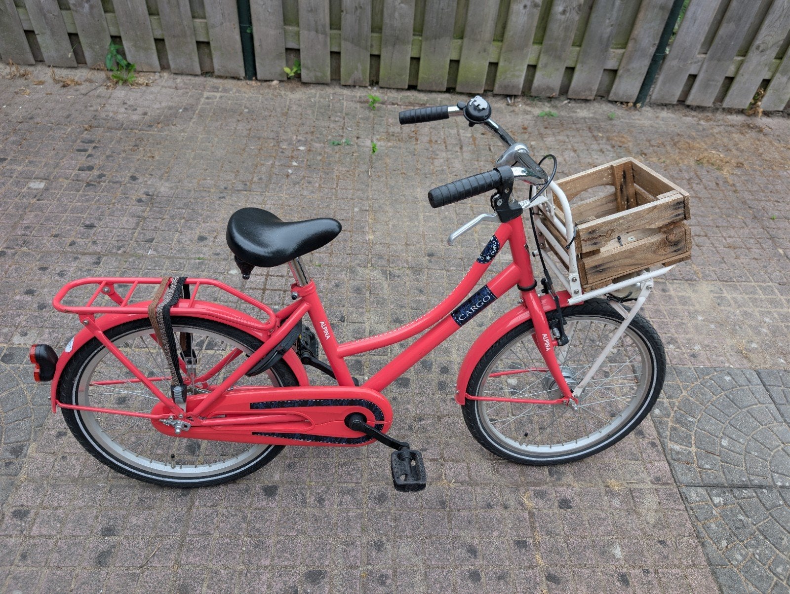 Alpina Cargo Kinderfiets 20 inch met slot en 2 remmen, Ophalen, Gebruikt, Alpina, Terugtraprem