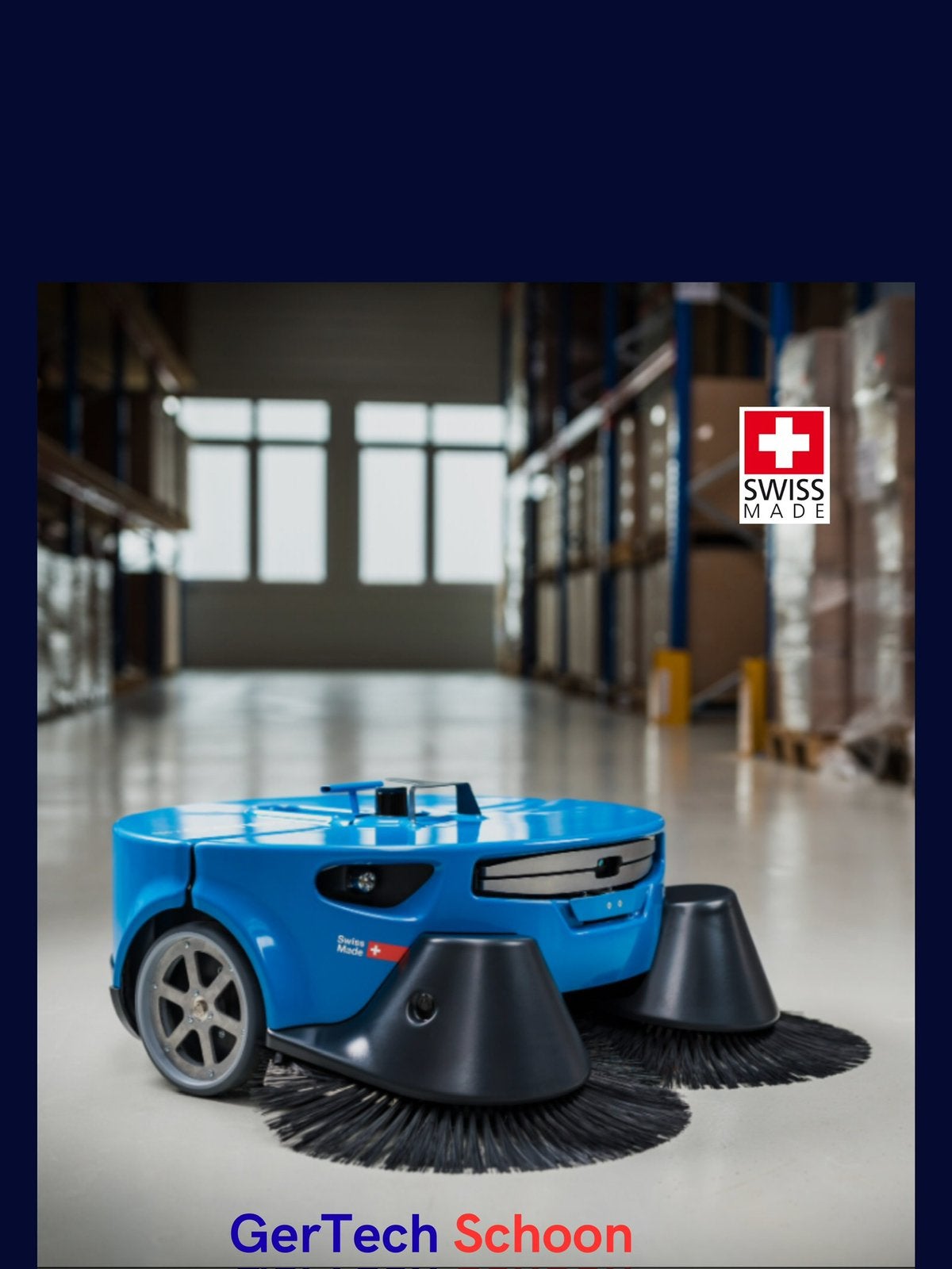 Veegmachine robot