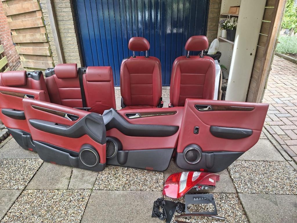 Mercedes-Benz A-Klasse W169 AMG Leer Interieur Rood, Ophalen of Verzenden, Gebruikt, Mercedes-Benz