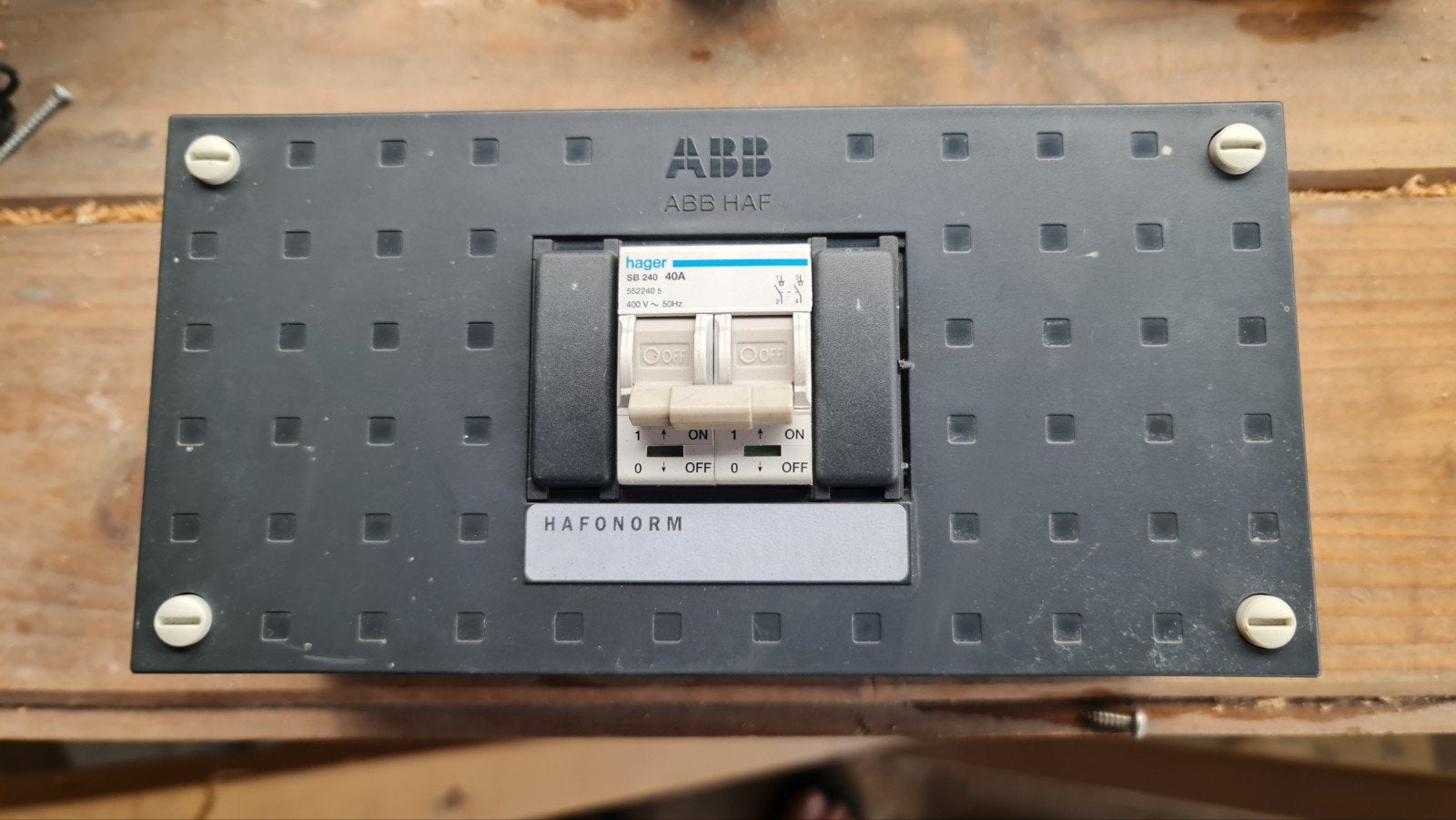 abb hafonorm hld11h installatiekast 1 rij 4, Ophalen of Verzenden, Overige typen