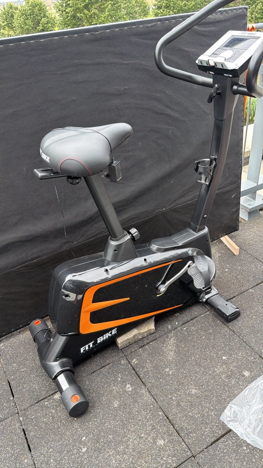 Fit Bike Hometrainer - Zwart/Oranje, Ophalen, Zo goed als nieuw, Metaal, Benen