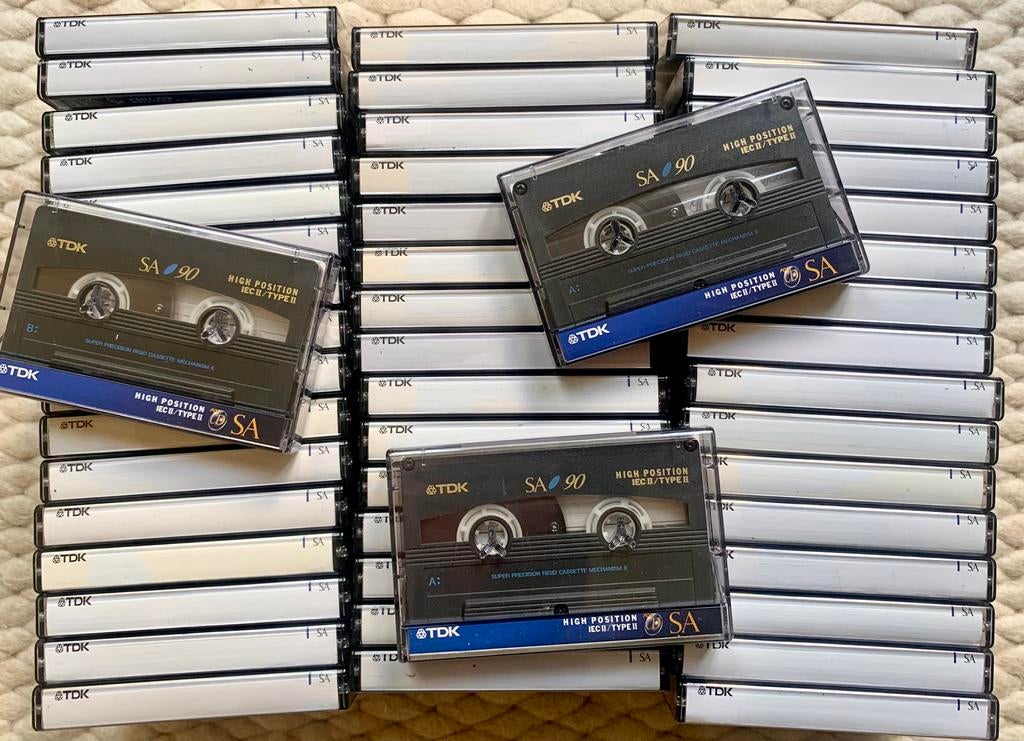 TDK SA90 type II Chrome position cassettebandjes SA-90 SA 90, Cd's en Dvd's, Cassettebandjes, Gebruikt, Ophalen of Verzenden, TDK Europe GmbH Rosenheimer Strasse 141 e 81671 Munich GERMANY