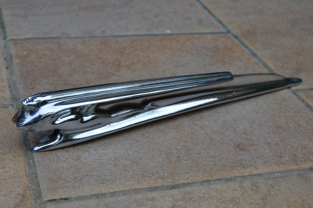 desoto 1941 hood ornament usa oldtimer art deco, Antiek en Kunst, Ophalen of Verzenden