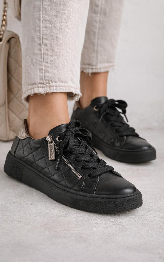 DL Sport leren sneakers maat 39, Kleding | Dames, Schoenen, Zwart, Ophalen of Verzenden, DL Sport, Sneakers of Gympen