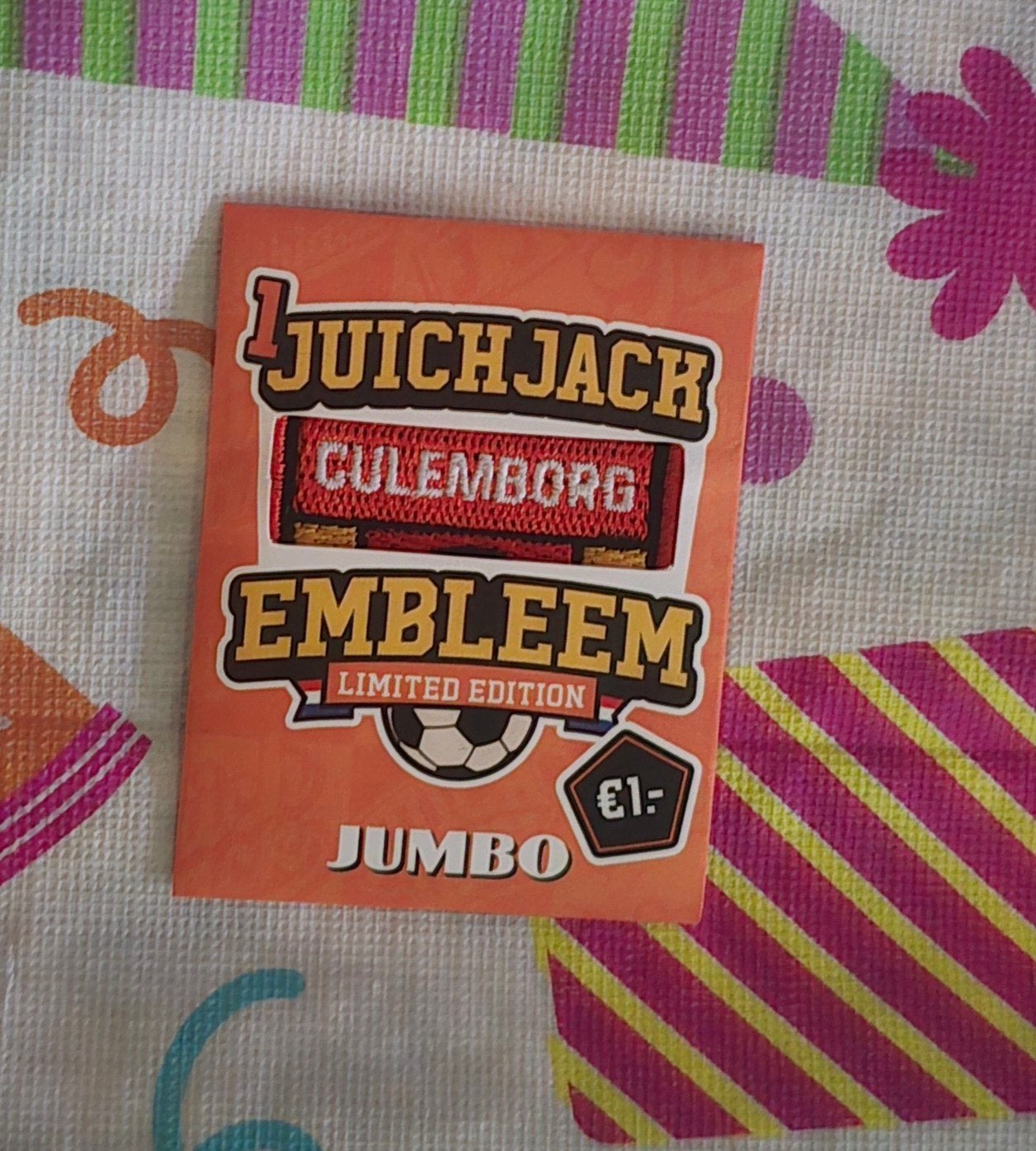 Jumbo juich jack embleem patches Culemborg, Jumbo, Ophalen of Verzenden