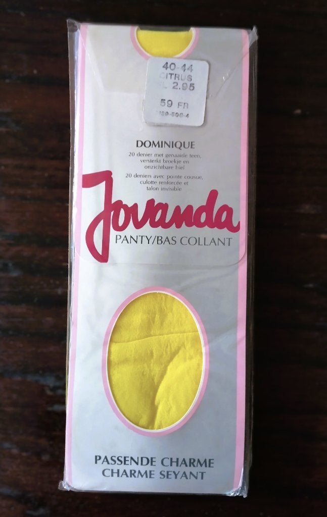 Vintage Licht Geel Jovanda Panty's, 20 Denier, Maat: 40-44, Kleding | Dames, Leggings, Maillots en Panty's, Geel, Nieuw, Maat 40/42 (M)