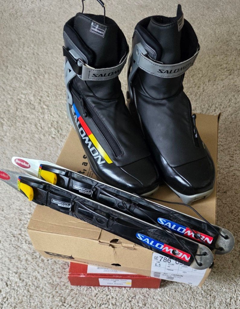 Salomon RS Carbon schaatsen maat 40, Klapschaats, Gebruikt, Overige typen, Ophalen
