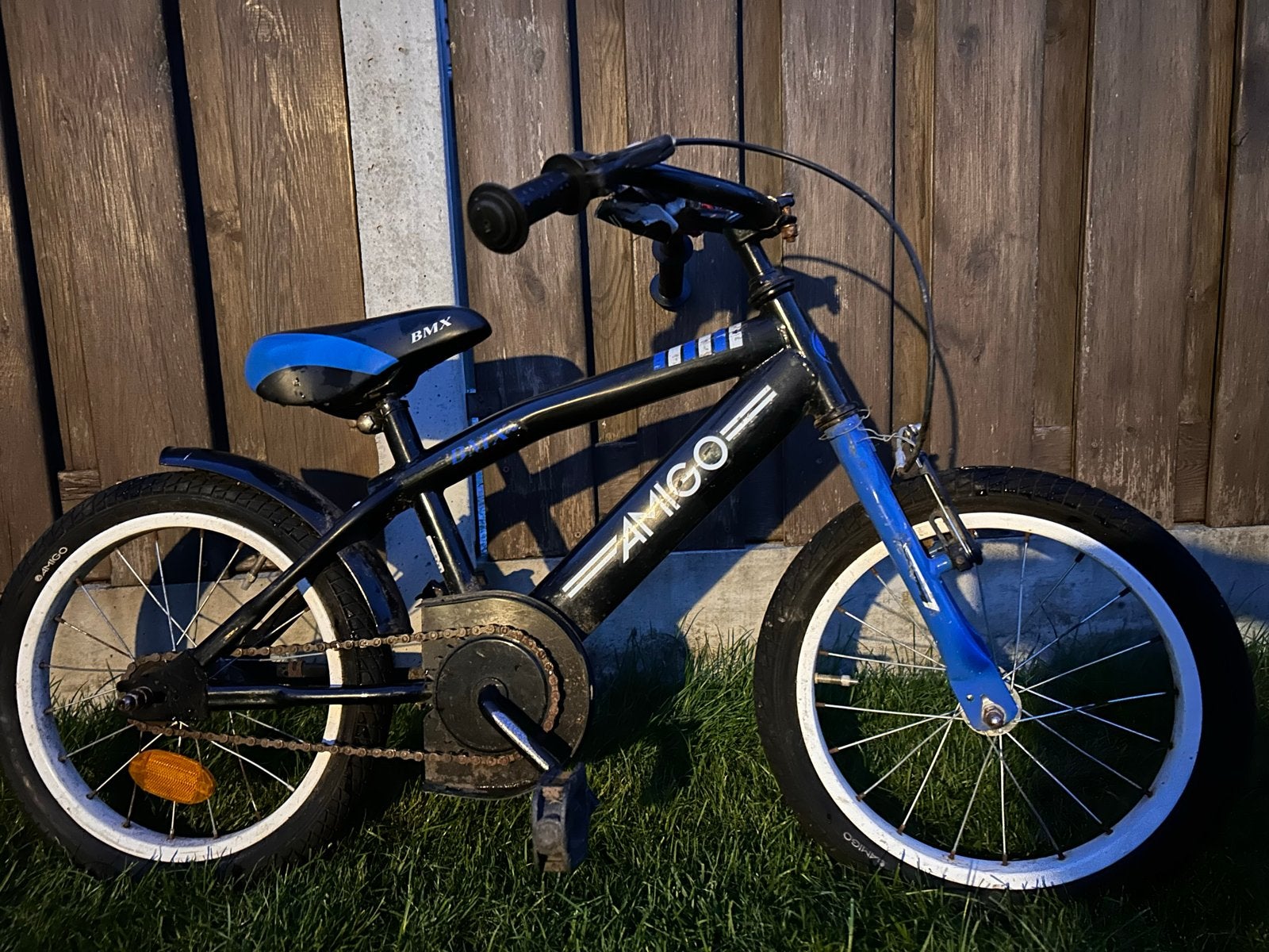 Amigo BMX kinderfiets - onderhoud nodig, Ophalen, Gebruikt, Velgrem, 16 tot 20 inch