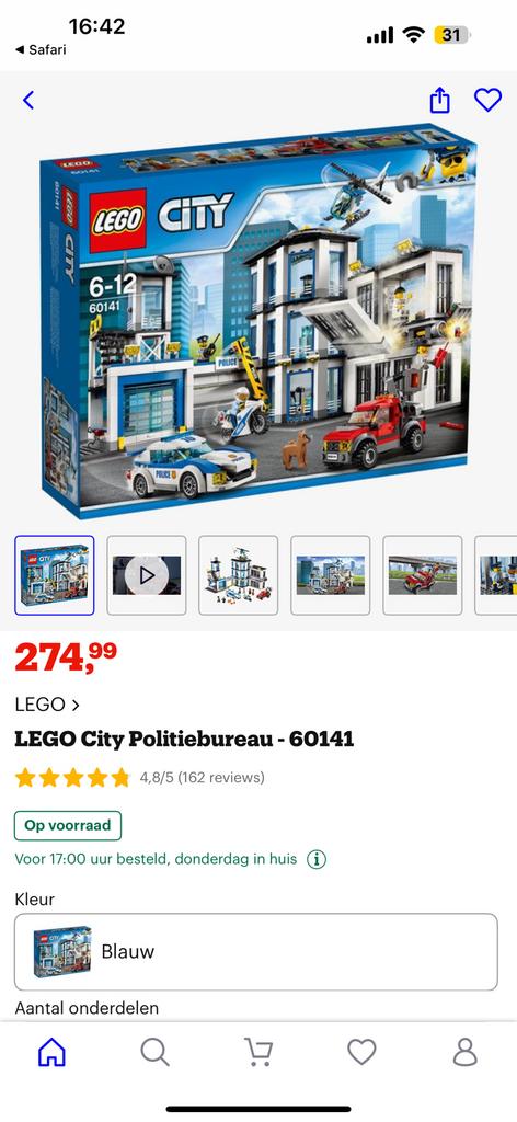 Lego set 60141 politiebureau, Ophalen of Verzenden, Zo goed als nieuw