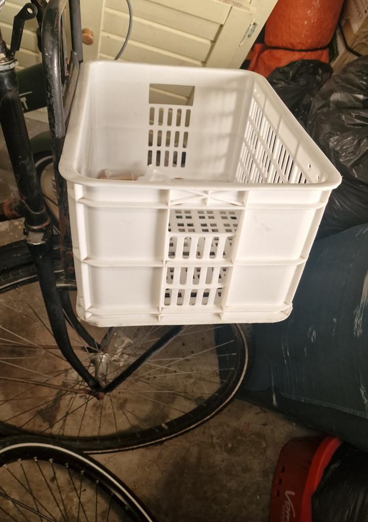 Witte fietskrat, Ophalen, Gebruikt, Overige typen, Minder dan 20 kg