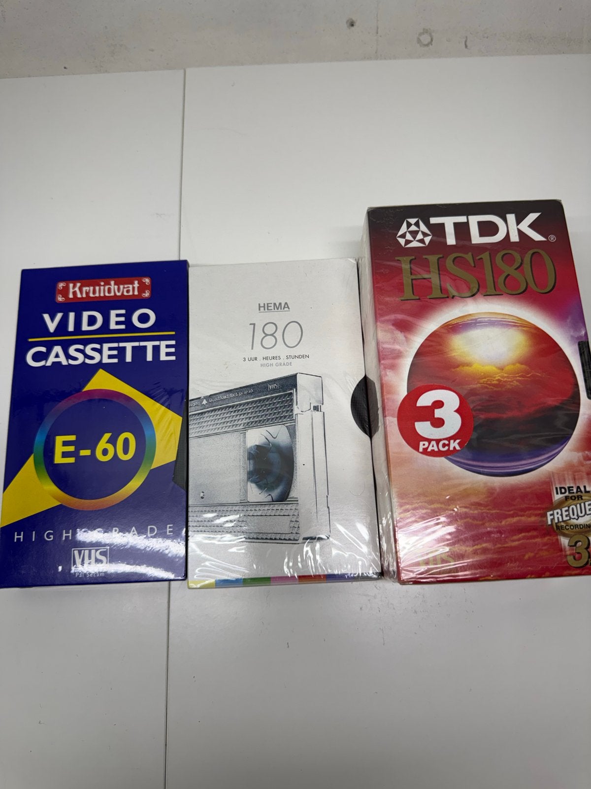 Partij nieuwe, lege VHS videobanden TDK, Alle leeftijden, Overige genres, Ophalen of Verzenden, Nieuw in verpakking
