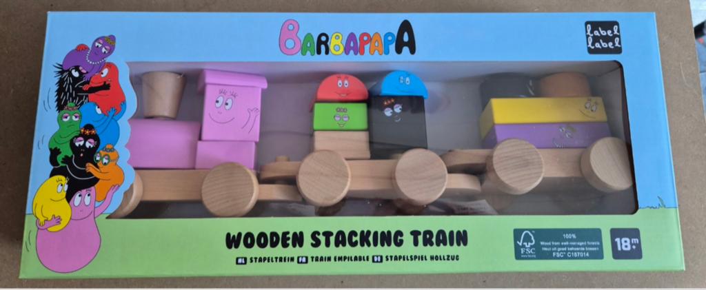 Barbapapa houten trein NIEUW, Ophalen of Verzenden, Nieuw