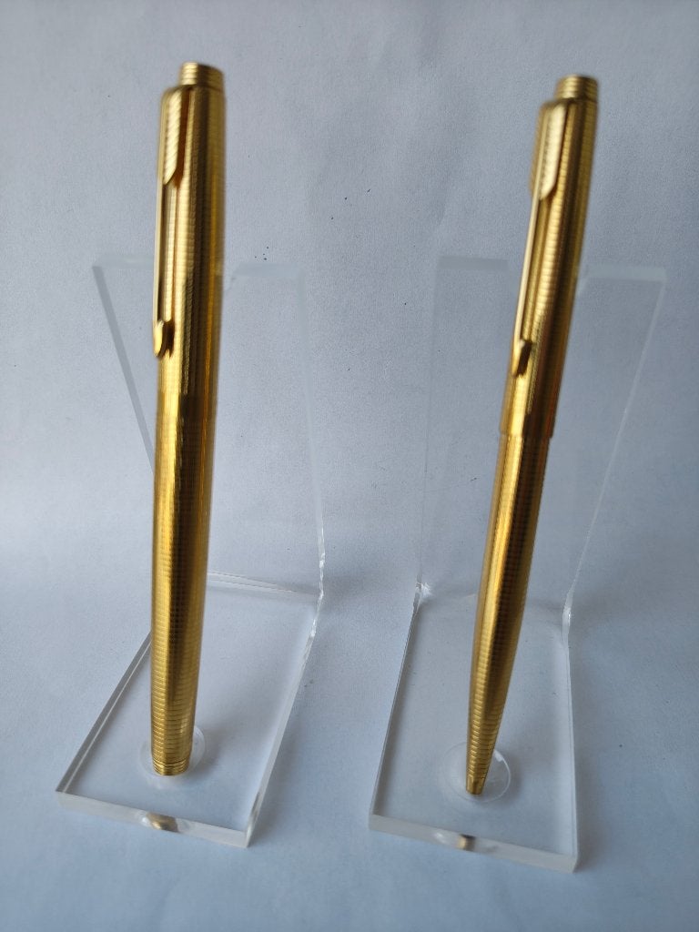 Pennenset Parker 75 Insignia 14k gold filled, Ophalen of Verzenden, Pennenset, Parker