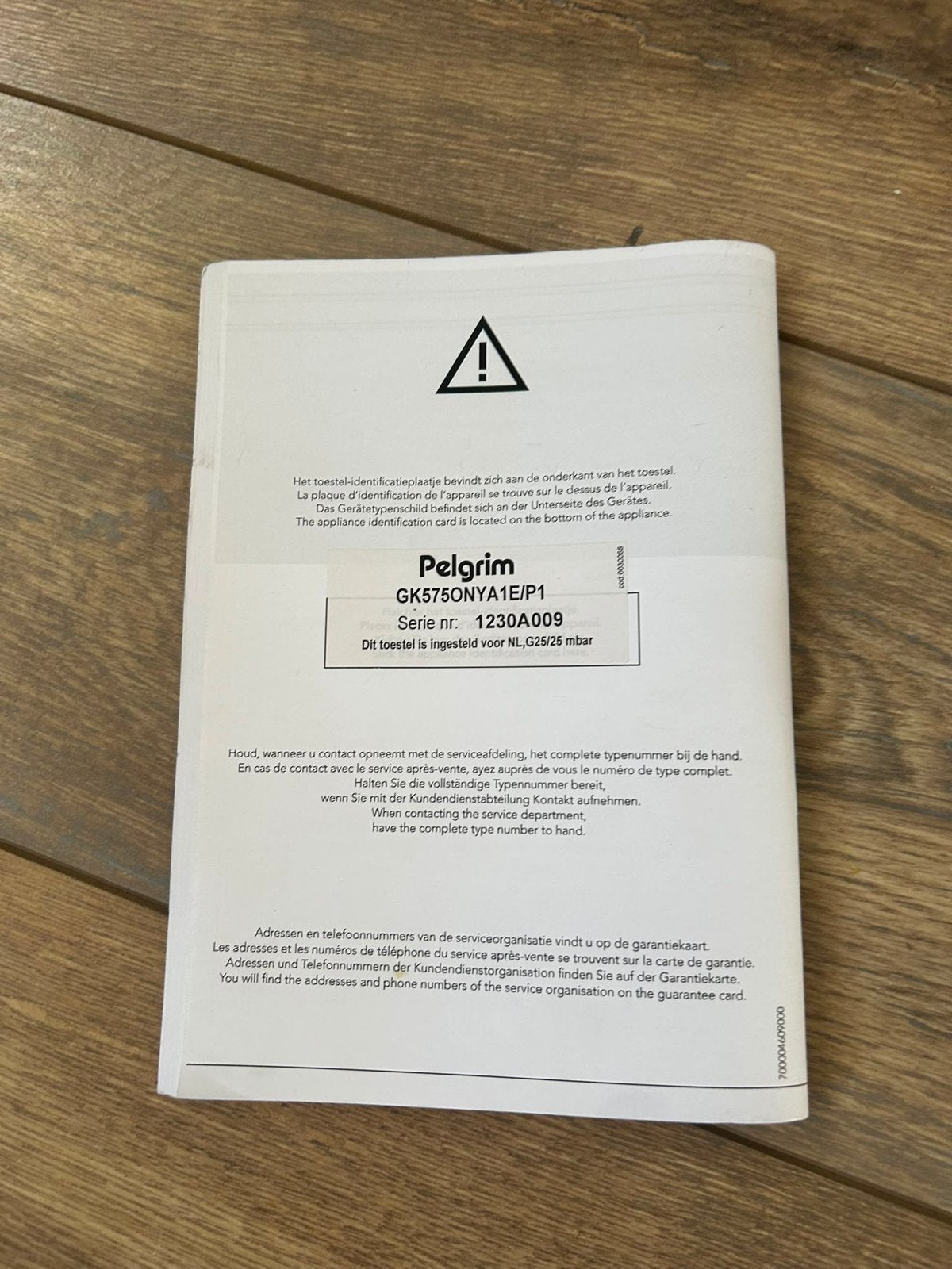 Pelgrim GK5750NYA1/P1 Gasfornuis - Zo goed als nieuw, Witgoed en Apparatuur, Kookplaten, Ophalen of Verzenden, Zo goed als nieuw