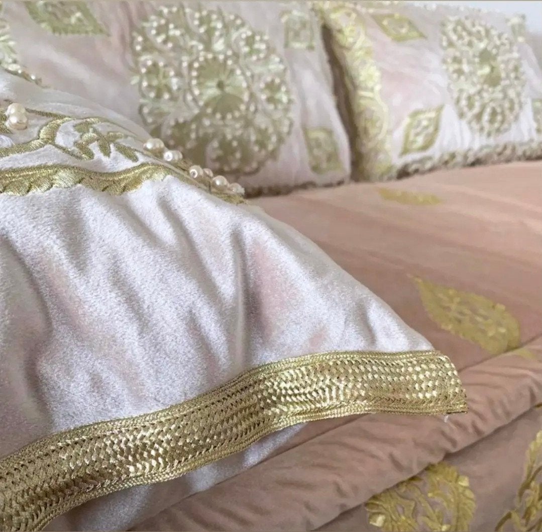 Henna bekleding, Ophalen of Verzenden, Eenpersoons, Kussen