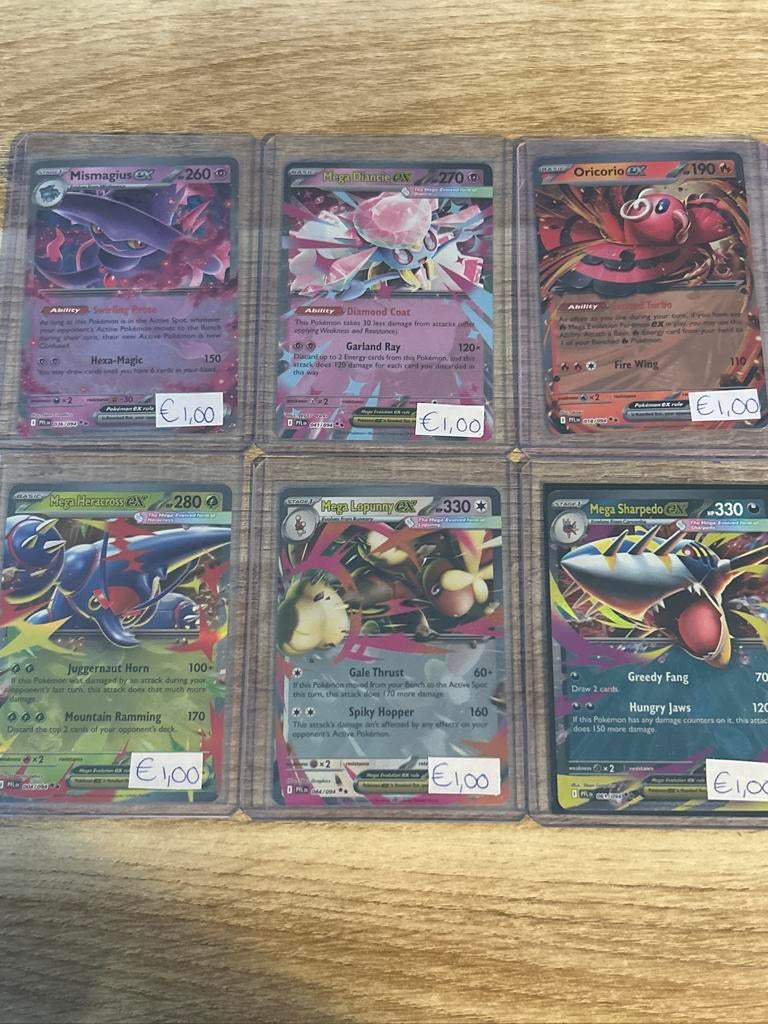Pokémon EX/Mega EX Kaarten - Mismagius, Diancie, Oricorio, Ophalen of Verzenden, Gebruikt, Meerdere kaarten