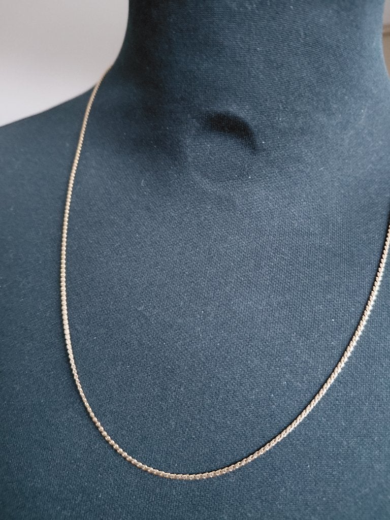 14 karaat fijn gouden ketting, Verzenden, Zo goed als nieuw, Goud, Zilver