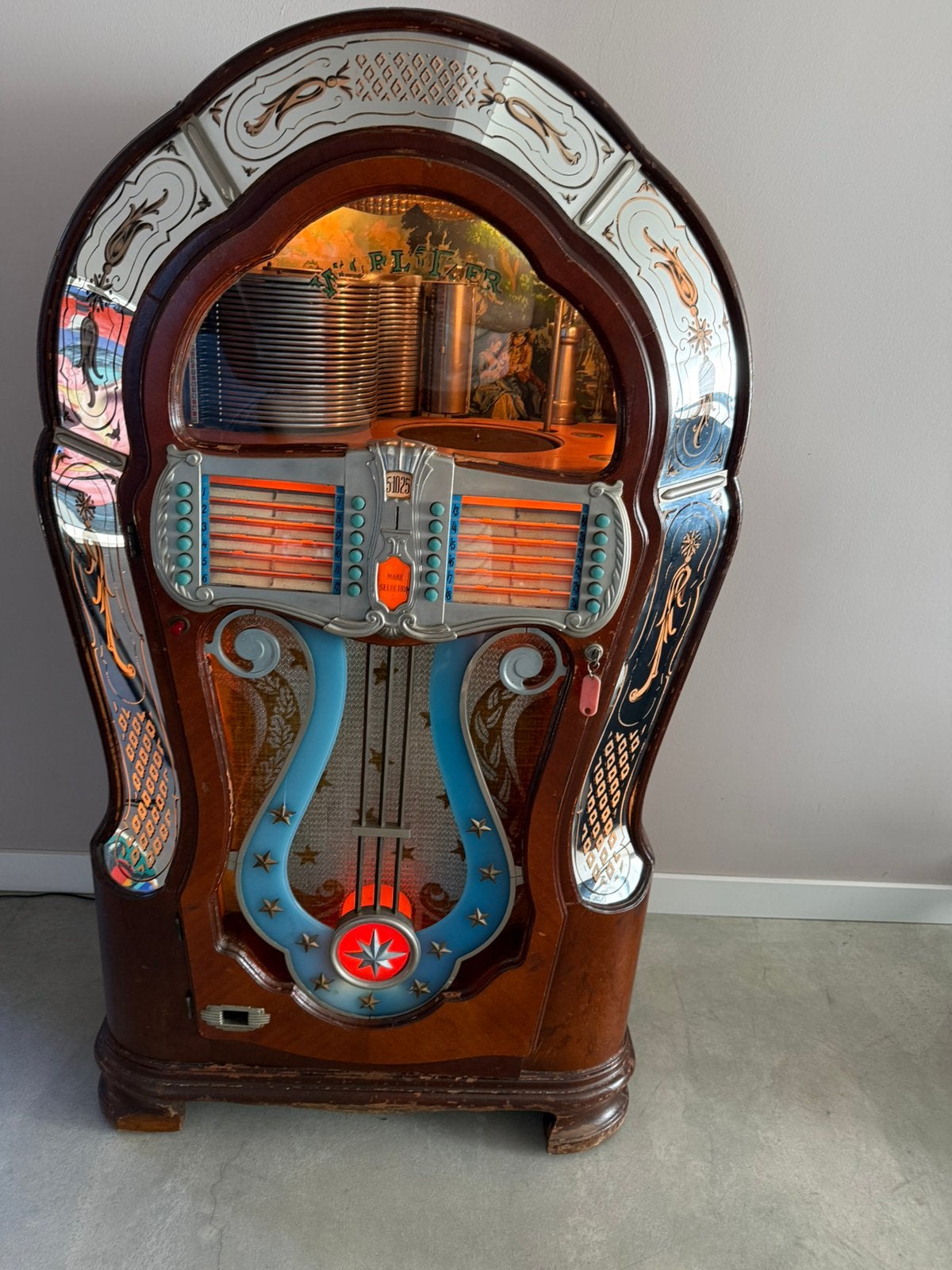 Originele Wurlitzer Model 1080 Jukebox (1947), Ophalen, Gebruikt, Voor 1950, Wurlitzer
