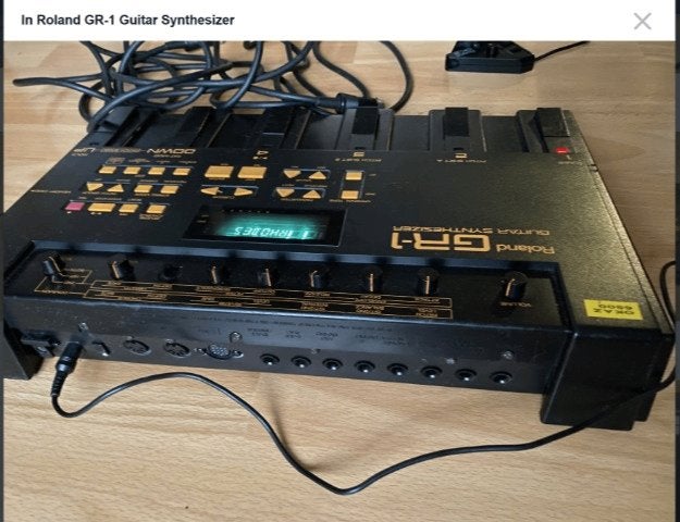 Roland GR-1 met uitbreiding Yamaha G1D Pickup +13 pin kabel, Ophalen of Verzenden, Zo goed als nieuw, Delay of Echo