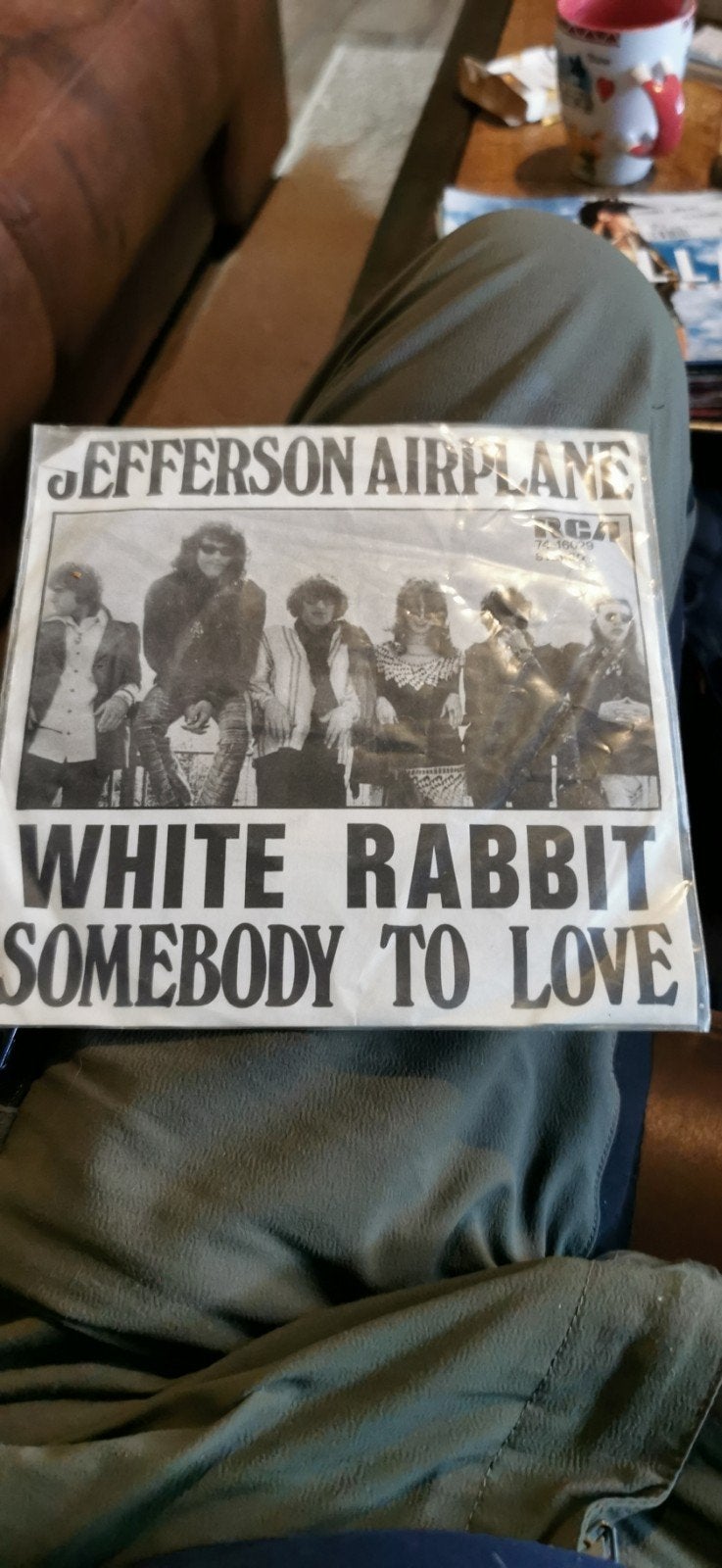 Jefferson Airplane - White Rabbit / Somebody to Love Single, Cd's en Dvd's, Ophalen of Verzenden, Gebruikt, Psychedelic Rock, Single