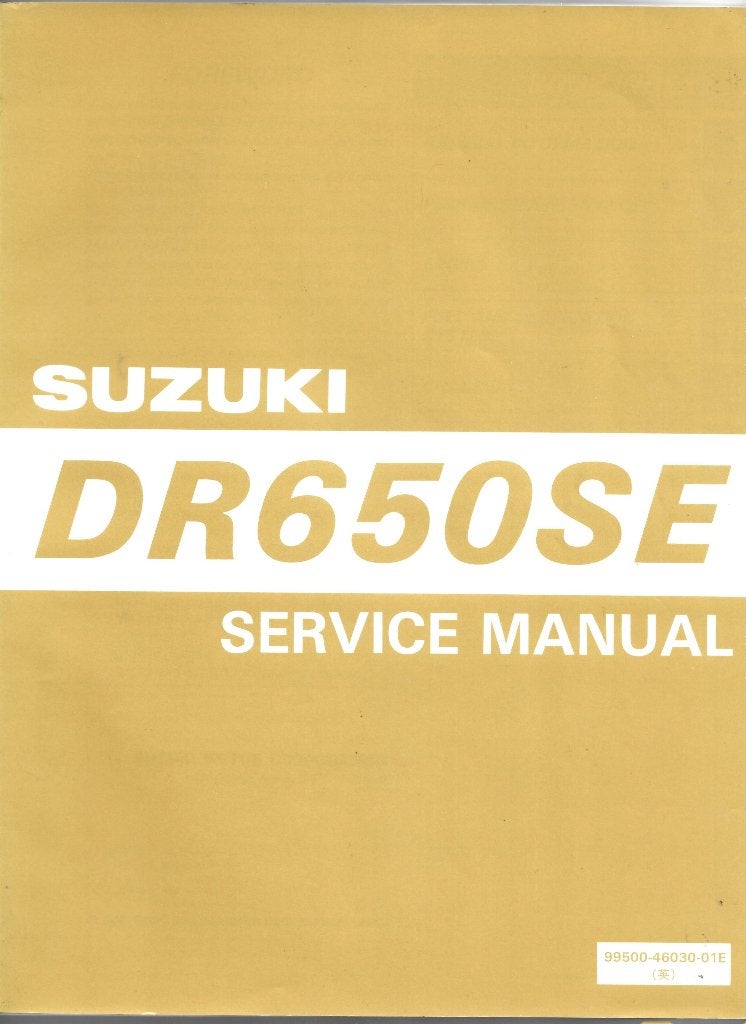Suzuki DR650 SE Service Manual (7288z) motor, Motoren, Handleidingen en Instructieboekjes, Ophalen of Verzenden, Suzuki