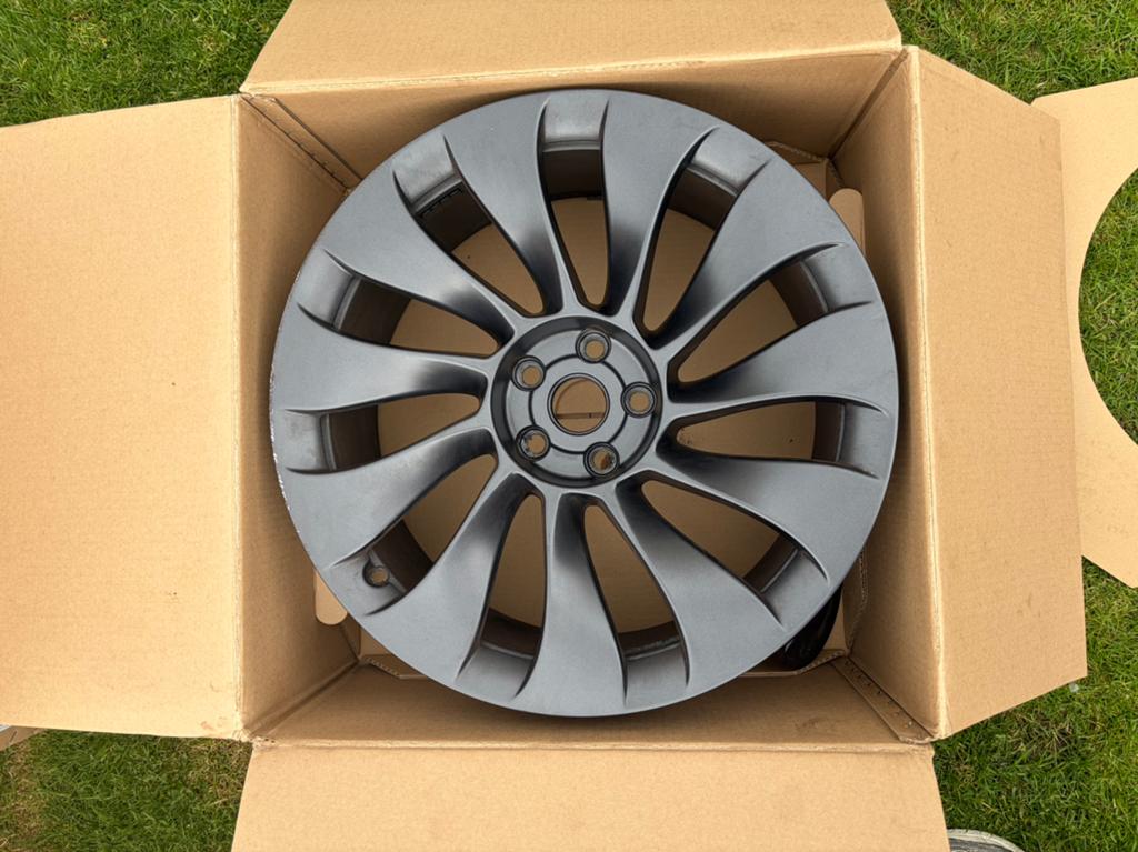 Originele Tesla Model 3Überturbine velgen (2022) — set van 4, Auto-onderdelen, Banden en Velgen, Velg(en), Ophalen of Verzenden