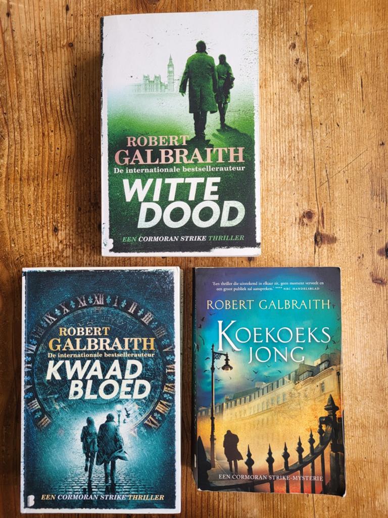 Robert Galbraith - 4 romans - € 6,90, Boeken, Ophalen of Verzenden, Zo goed als nieuw, Robert Galbraith