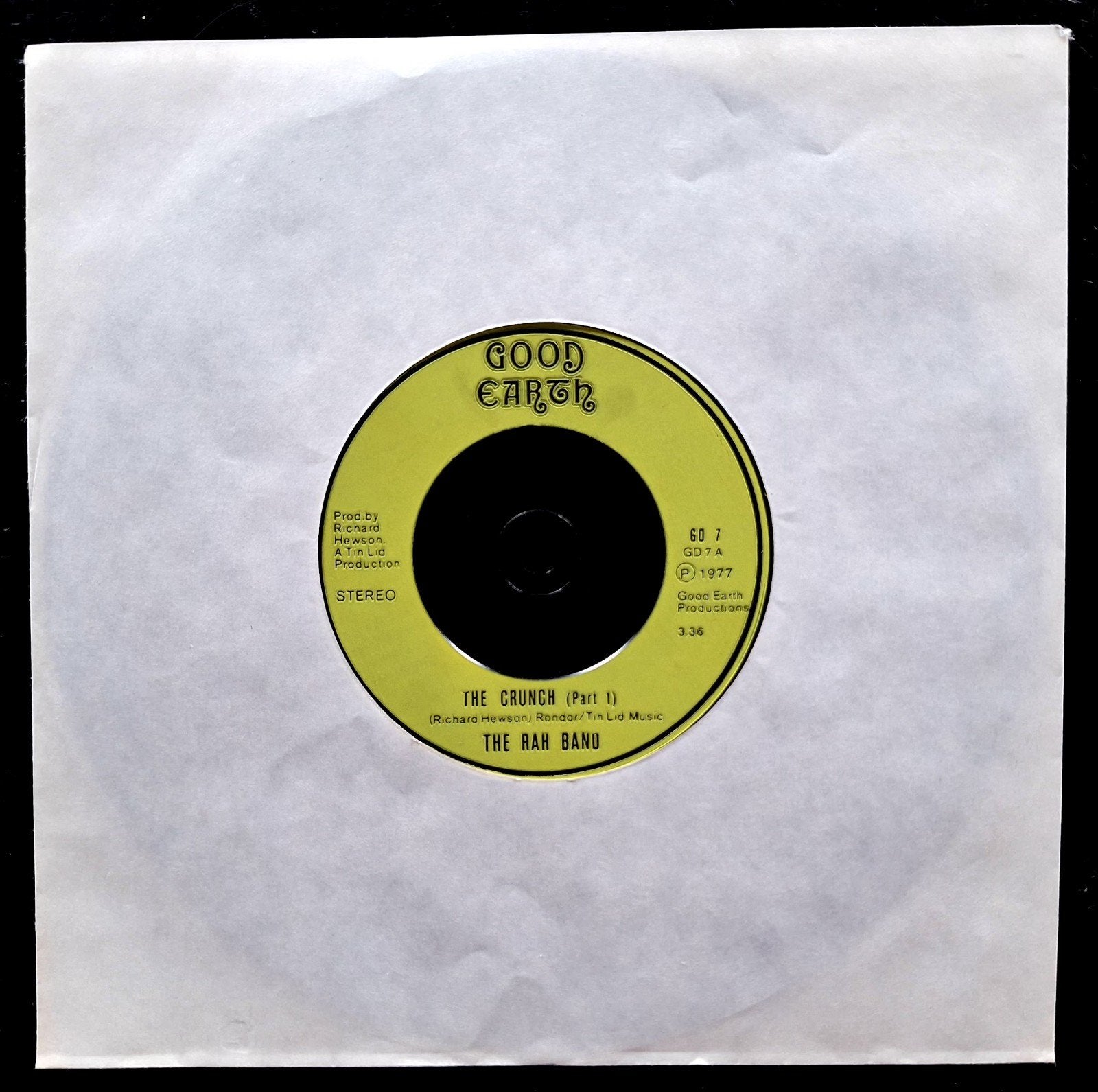 7"/SINGLE  THE RAH BAND - The Crunch (part 1), Ophalen of Verzenden, Gebruikt, Pop