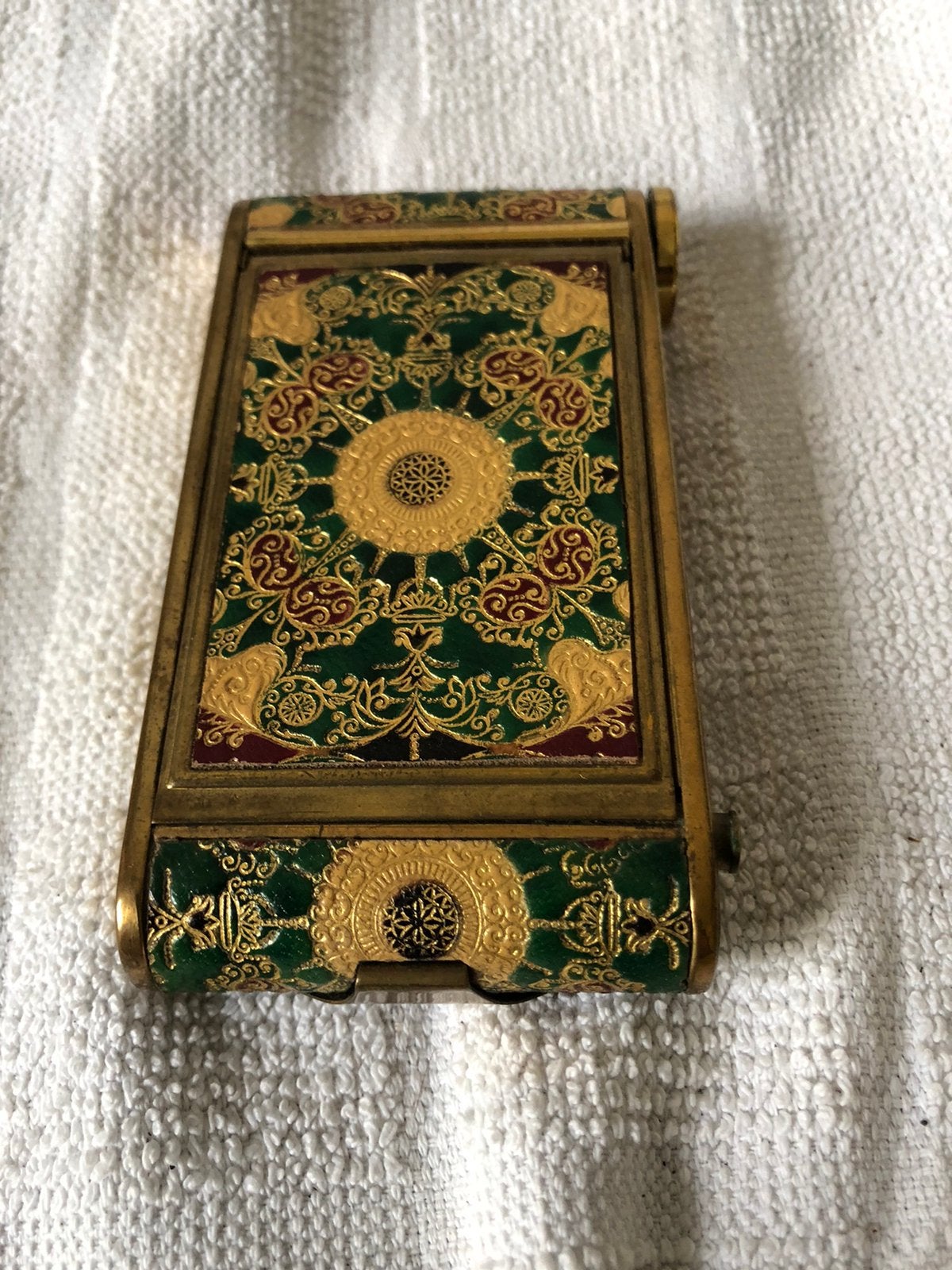 Compact poeferdoos, lipstick en spiegeltje, Antiek en Kunst, Ophalen of Verzenden