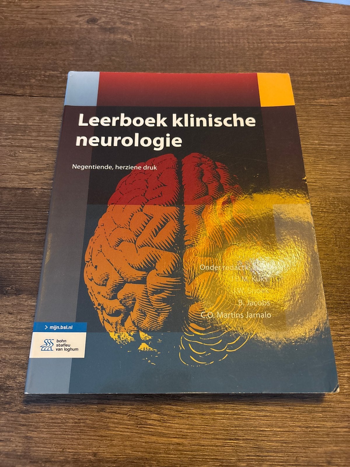 Leerboek klinische neurologie - 19e herziene druk, Boeken, Ophalen of Verzenden, Beta, Zo goed als nieuw, HBO