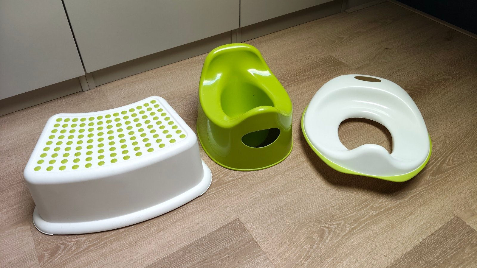 Ikea potje + wc-verkleiner + opstapkrukje, Ophalen, Zo goed als nieuw