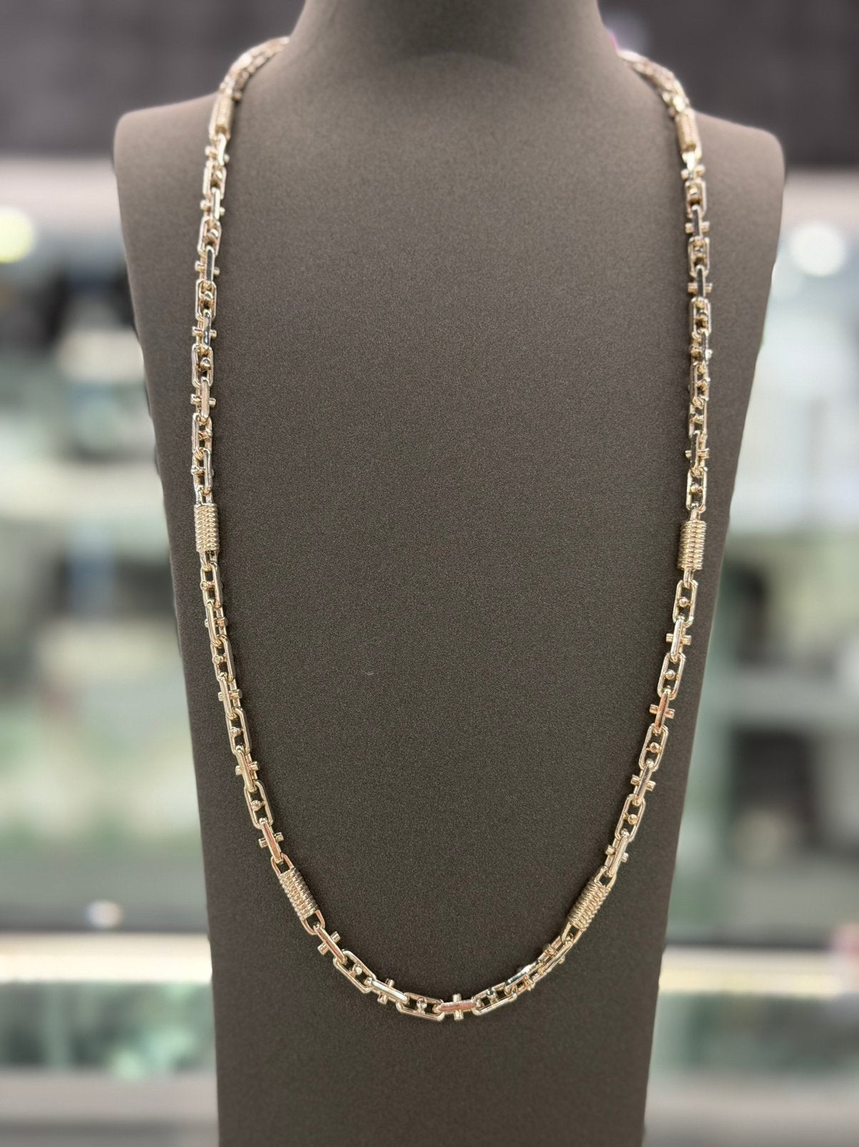 925 Zilver - Ketting - Monte Carlo - Massief - 57.39 Gram, Sieraden, Tassen en Uiterlijk, Kettingen, Ophalen of Verzenden, Nieuw
